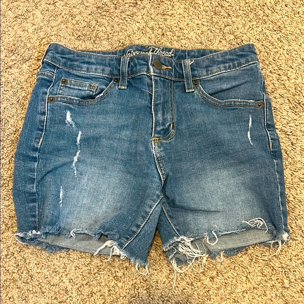 Universal Thread Blue Distressed Jean Shorts